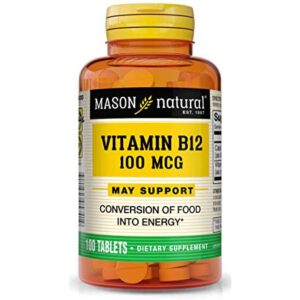 Mason natural vitamin B12 100mcg 100 tablets