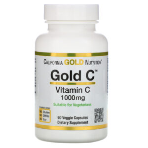 California Gold Nutrition Vitamin C 1000mg – 60 Capsules –