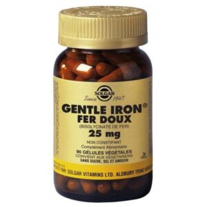 Solgar Gentle Iron 25mg – 90 Capsules –