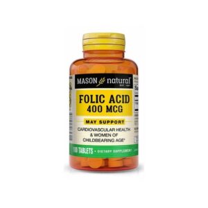 Mason Natural Folic Acid 400Mcg 100Tab