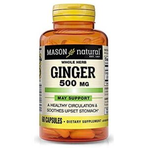 Mason Natural Ginger 500Mg 60 Cap